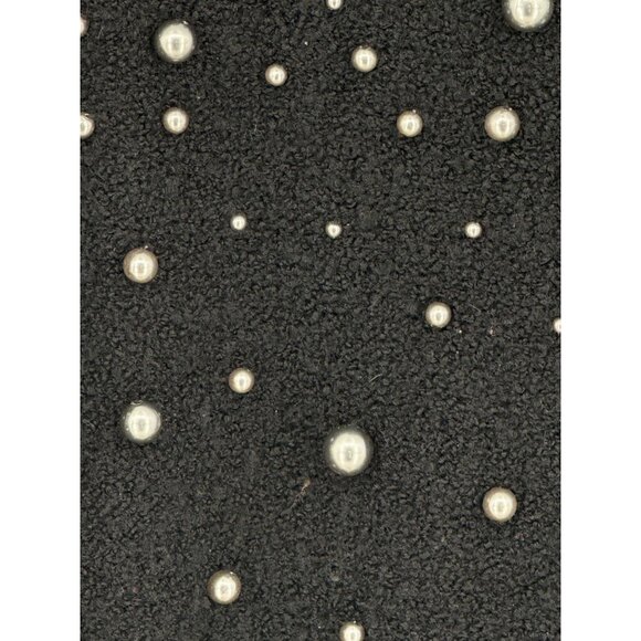 Susan Bristol Ltd.‎ 2002 Black Beaded Sweater 2W Acrylic & Merino Wool Women's - Picture 5 of 7